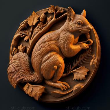 3D model st squirrel (STL)